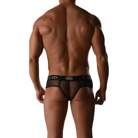Anais Men Ares III Mesh Thong Black - Breathable Comfort, Size M