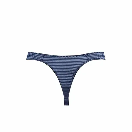 Anais Men Naval String XL - Elegant Navy Blue Striped Thong