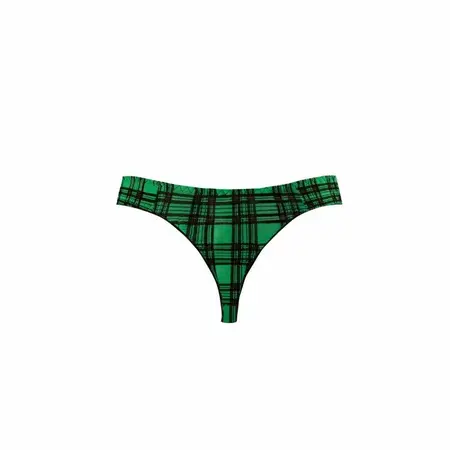 Anais Men MAGIC String M - Green & Black Checkered Comfort Briefs
