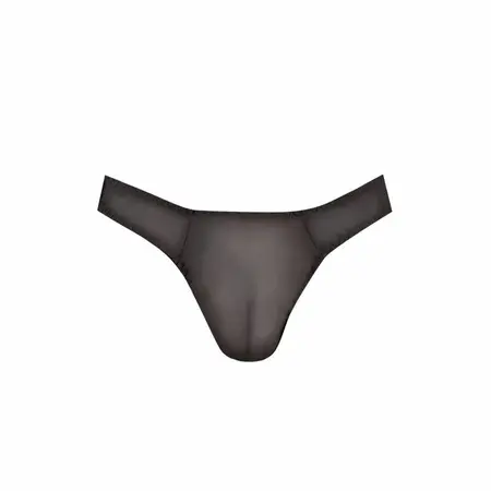 Anais Men Eros String L - Black Tulle Thong for Men, Delicate Finish