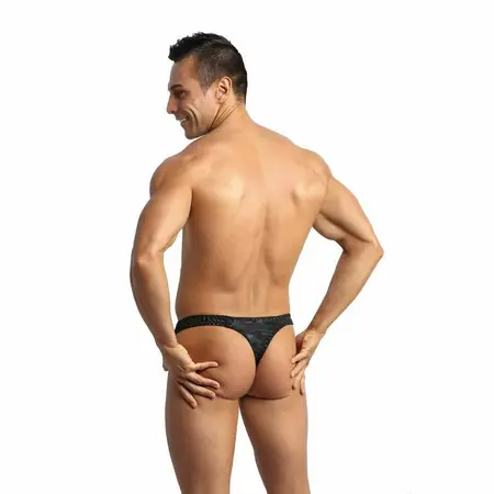 ANAIS MEN Electro String XL - Microfiber Thong with Military Print