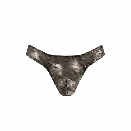 ANAIS MEN Electro String XL - Microfiber Thong with Military Print