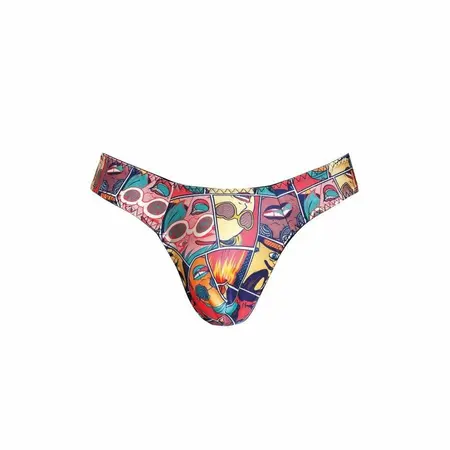 ANAIS MEN Comics String XL - Soft Microfiber Thong with Comic Print