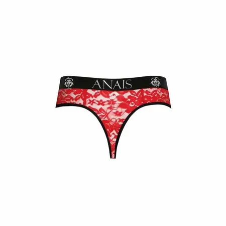 ANAIS MEN Brave Red Lace Thong S - Elegant Floral Pattern, Comfort Fit