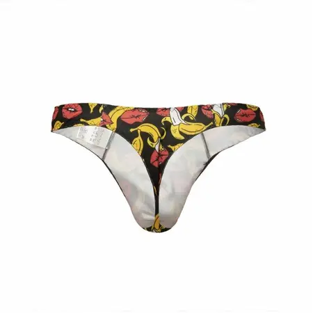 ANAIS MEN Banana Print Lycra Thong XL - Soft Elastic Waistband