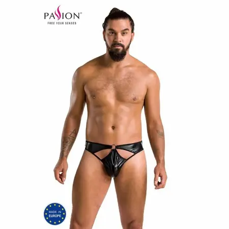 PASSION PAUL Men's Thong Black S/M - Premium European Lingerie