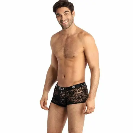 ANAIS MEN Romance Boxer S Black Floral Lace Sporty Fit