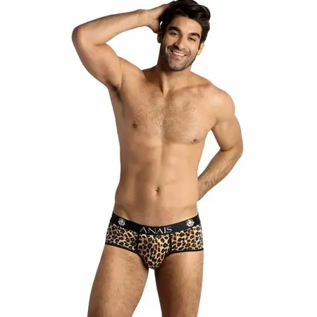 Anais Men Mercury Brief L - Microfiber Animal Print, Wide Waistband