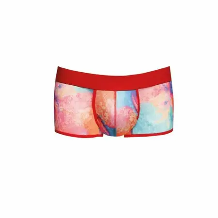 ANAIS MEN Falcon Boksersice S Banana Print Meka Likra, Elastični Pojas