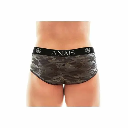 ANAIS MEN Electro Brief L - Sporty Microfiber Underwear with Military Print