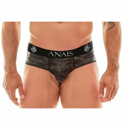 ANAIS MEN Electro Brief S - Sporty Microfiber Underwear with Military Pattern