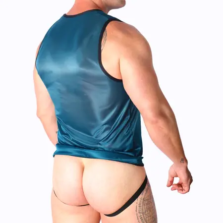 Macho Sportska Majica L/XL Zelena - Lagana Prozračna Poliamidna Mešavina