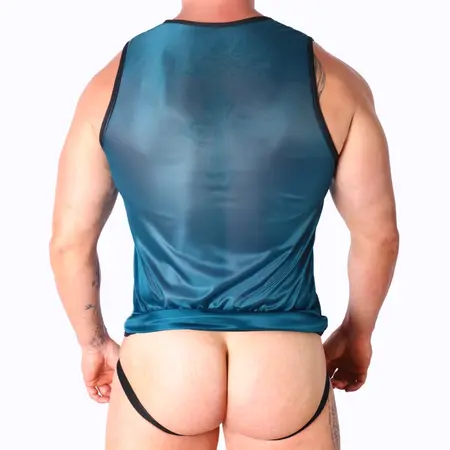 Macho Sportska Majica L/XL Zelena - Lagana Prozračna Poliamidna Mešavina