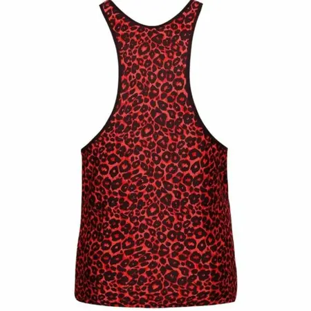 Anais Men Tribal Top M - Crvena mikrofibra bez rukava sa zivotinjskim printom