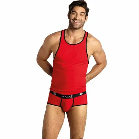 ANAIS Men SOUL Top XL Crvena mikrofibra bez rukava atletski kroj