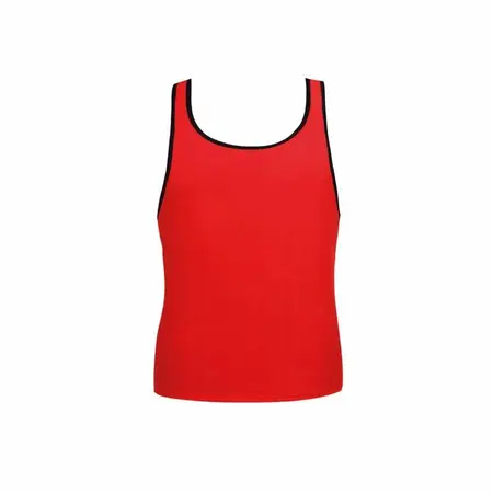 ANAIS MEN SOUL bez rukava mikrofibra top S crveno-crni detalji