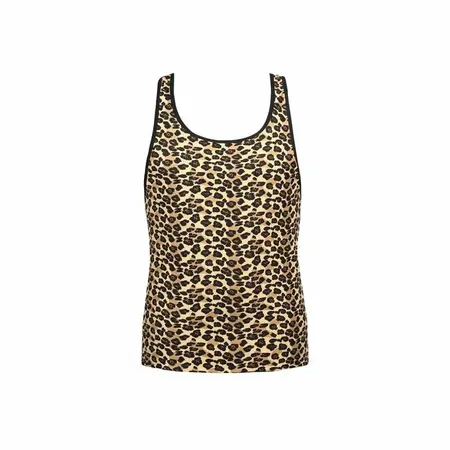ANAIS MEN Mercury Top L - Microfiber Briefs with Animal Print, Size L