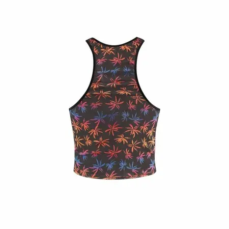 ANAIS MEN Chill Top XL Crna Mreža Print za Odmor Bez Rukava