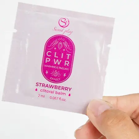 Secret Play Lubrikant sa Aromom Jagode Jednokratno Pakovanje 2ml Veganska Formula