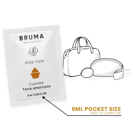 BRUMA Aloe Vera Gel na Vodenoj Bazi Aroma Kolač 6 ml Džepna Veličina