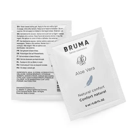 BRUMA Aloe Vera Gel za Klizanje 6ml - Hidrirajući Lubrikant na Vodenoj Bazi
