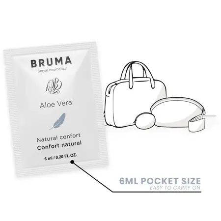 BRUMA Aloe Vera Gel za Klizanje 6ml - Hidrirajući Lubrikant na Vodenoj Bazi