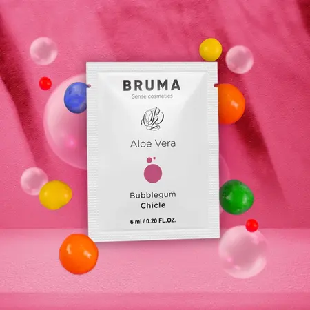 BRUMA Aloe Vera Gel za Klizanje na Vodenoj Bazi Bubblegum 6ml Hidrirajuća Formula