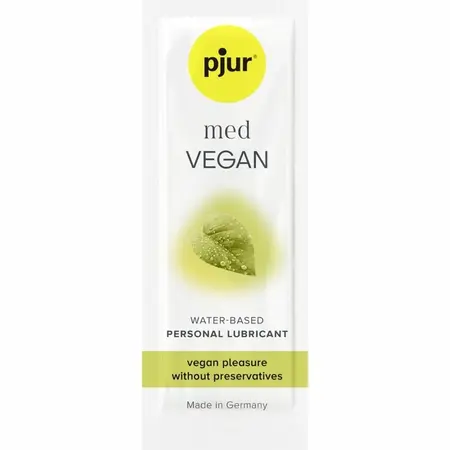 Pjur MED Vegan Glide Water-Based Lubricant 2ml - Gentle Plant-Based Formula