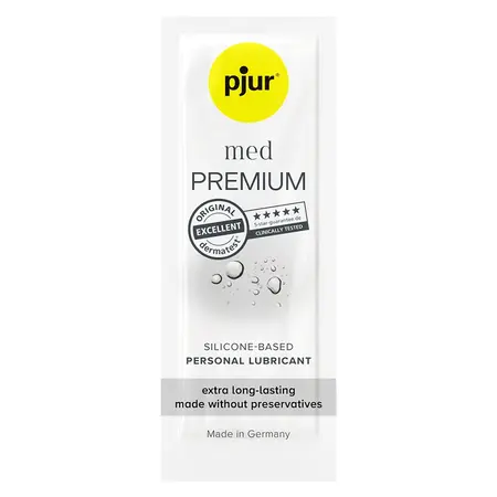 Pjur MED Silicone Lubricant 1.5 ml - Long-Lasting Formula, Skin-Friendly