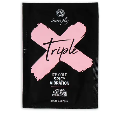 Secret Play Triple X Uniseks Gel za Pojačanje Osećaja 2ml Kesica Veganski