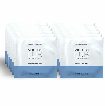 Mixgliss Prirodni Lubrikant na Vodenoj Bazi 12x4ml Jednokratna Pakovanja Bez Mirisa