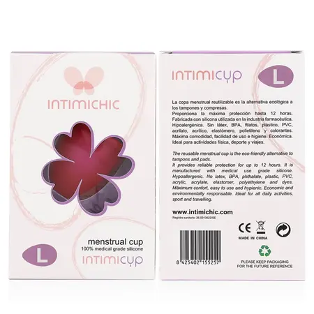 Intimichic Menstrualna Čaša L Medicinski Silikon Višekratna Udobnost