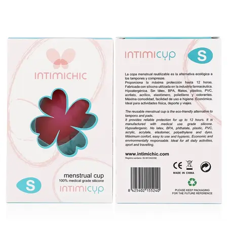 Intimichic Menstrualna Čaša Medicinski Silikon Veličina S Višekratna i Hipoalergena