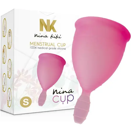 Nina Kiki Menstrualna Čaša Roze Veličina S Medicinski Silikon Ekološka