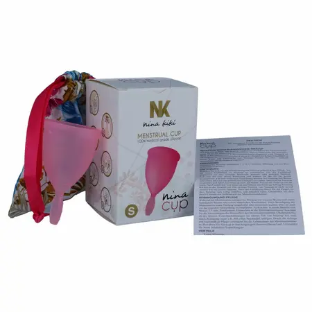 Nina Kiki Menstrualna Čaša Roze Veličina S Medicinski Silikon Ekološka