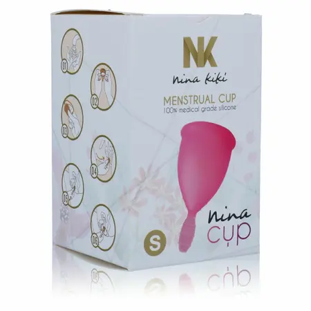 Nina Kiki Menstrualna Čaša Roze Veličina S Medicinski Silikon Ekološka