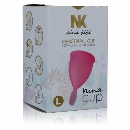 Nina Kiki Menstrualna Čaša Roze Veličina L Medicinski Silikon Ekološka