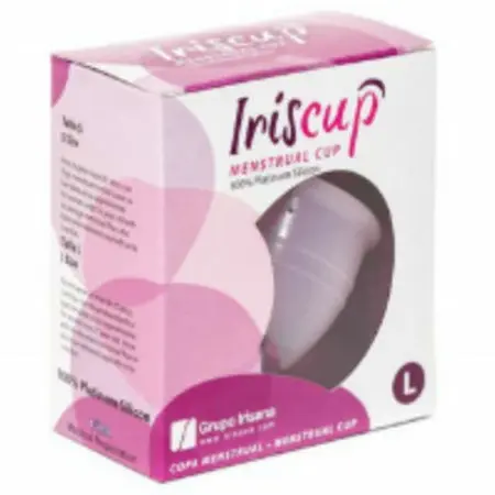 IrisCup Velika Roze Menstrualna Čaša sa Besplatnom Kesicom za Sterilizaciju Medicinski Silikon