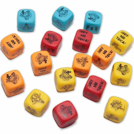 Diablo Picante Dice Game - Fluorescent Posture Die, Random Color, 25 mm