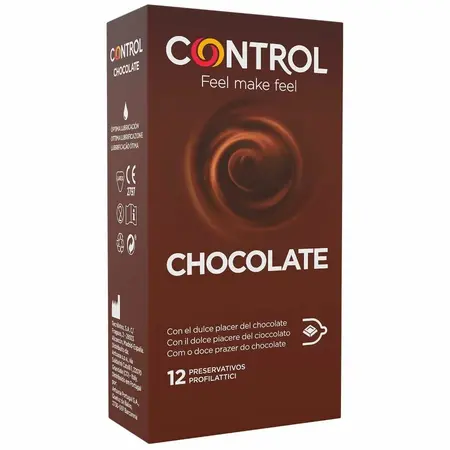 CONTROL Adapta Chocolate Aromatizovani Anatomski Lateks Kondomi 12kom