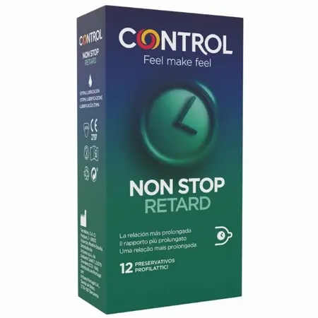Control Non Stop Retard 12-Paket Lateks Kondomi sa Sistemom Produženja 54mm