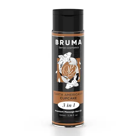 BRUMA Premium 3-u-1 Ulje za Masazu Miris Cupcake 100 ml - Formula Zagrevanja