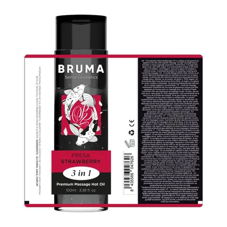 BRUMA Premium Ulje za Masazu 3-u-1 Jagoda Efekat Zagrevanja 100ml