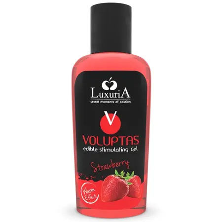 Intimateline Luxuria Voluptas Ljubivi zagrevajući masažni gel Jagoda 100ml