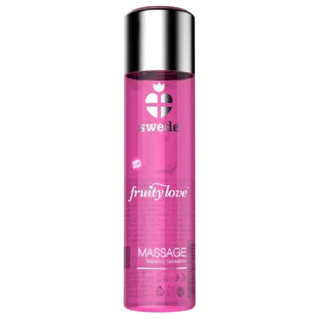 Swede Fruity Love Masažno ulje Ružičasta malina & Rabarbara 120ml Zagrevajući efekat