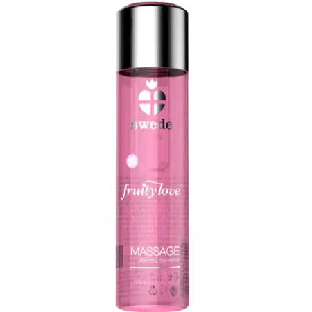 Swede Fruity Love Masažno ulje Pjenušava jagoda vino 120ml Zagrevajuće