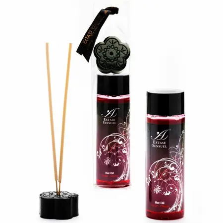 Extase Sensual Stimulating Massage Oil Cherry 100ml - Warming Effect