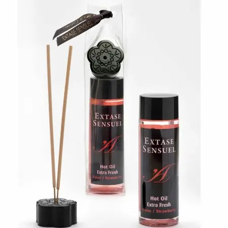 Extase Sensual Masažno ulje Extra Fresh Jagoda 100ml Dvostruki efekat