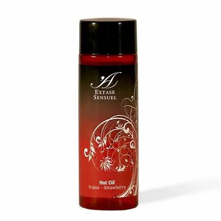Extase Sensual Strawberry Warming Massage Oil 100ml - Intimna nega