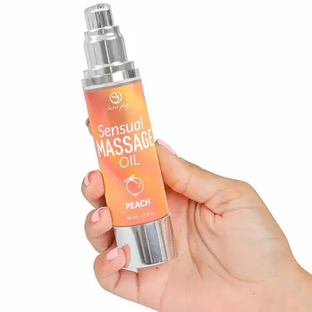 Secret Play Peach Massage Oil 50ml - Nourishing Aromatic Formula